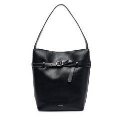 Torebka Calvin Klein. Czarne torebki klasyczne damskie CALVIN KLEIN, bez wzorów, bez dodatków. Za 649.99 zł.