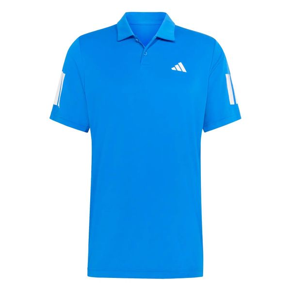 Koszulka męska polo ADIDAS CLUB 3STR POLO M. Niebieskie koszulki polo męskie Adidas, m, bez wzorów, z materiału, bez ramiączek. Za 199.00 zł.