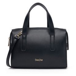 Torebka DeeZee. Czarne torebki klasyczne damskie DeeZee, bez wzorów, bez dodatków. Za 129.99 zł.