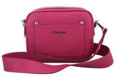 Listonoszka skórzana BARBERINI'S fuksja 707-14. Czerwone shopper bag damskie Barberinis, z aplikacjami, ze skóry, zdobione, bez dodatków. Za 219.99 zł.