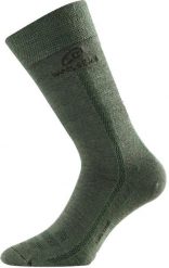 Skarpety merino WLS. Zielone skarpetki damskie LASTING, bez wzorów, z elastanu. Za 93.30 zł.