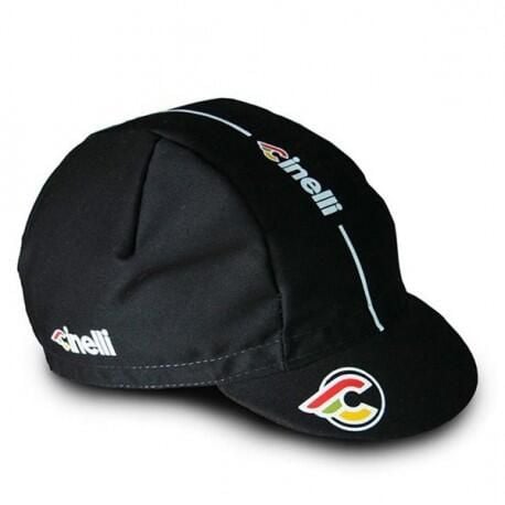 Czapka z daszkiem Cinelli Supercorsa. Czarne czapki z daszkiem damskie CINELLI, bez wzorów, z bawełny. Za 188.00 zł.