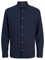Jack & Jones Koszula w kolorze granatowym rozmiar: M. Niebieskie koszule męskie Jack & Jones, m, bez wzorów, z bawełny, bez kołnierzyka, bez ramiączek. Za 83.42 zł.