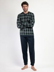 Admas Piżama "Magnific" w kolorze granatowym rozmiar: XXL. Niebieskie piżamy męskie admas, xxl, bez wzorów, bez ramiączek. Za 165.99 zł.