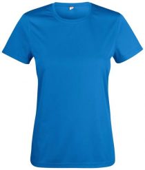Clique Basic Active-T Women koszulka damska 100% poliester interlock. Niebieskie t-shirty damskie CLIQUE, l, bez wzorów, z poliesteru, bez kołnierzyka. Za 101.73 zł.