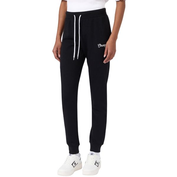 Spodnie damskie Champion Rib Cuff Pants czarne 118256 KK001 ROZMIAR L. Czarne spodnie materiałowe damskie CHAMPION, bez wzorów, z bawełny, sportowe. Za 139.00 zł.