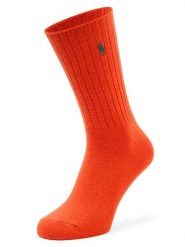Polo Ralph Lauren Skarpety Mężczyźni drobna dzianina pomarańczowy, ONE SIZE. Brązowe skarpetki męskie Polo Ralph Lauren, bez wzorów, z dzianiny. Za 69.95 zł.