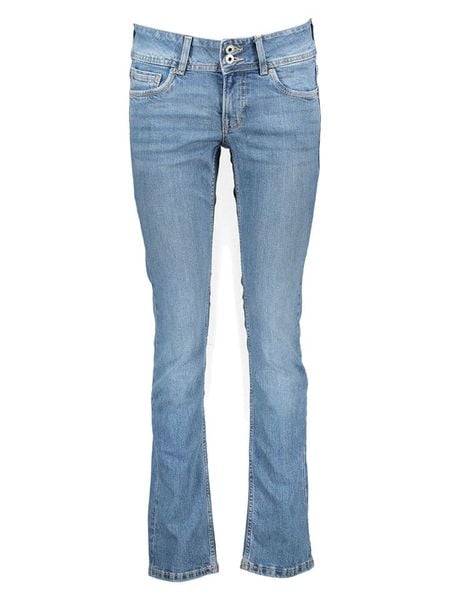 Pepe Jeans Dżinsy "Venus" - Slim fit - w kolorze błękitnym rozmiar: W28/L32. Niebieskie jeansy damskie Pepe Jeans. Za 176.08 zł.