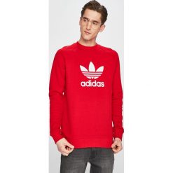 Adidas Originals - Bluza. Czerwone bluzy bez kaptura męskie adidas Originals, l, z bawełny. W wyprzedaży za 169.90 zł.