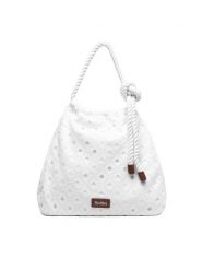 Max Mara Torebka 2616511019650 Biały. Białe torebki klasyczne damskie Max Mara, bez wzorów, z materiału, bez dodatków. Za 1,074.00 zł.