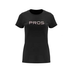 Koszulka damska t-shirt PROS. Czarne bluzki damskie Pros, bez wzorów, bez kołnierzyka. Za 129.00 zł.