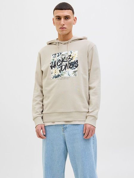 Jack & Jones Bluza "Hawaii" w kolorze kremowym rozmiar: M. Brązowe bluzy z kapturem męskie Jack & Jones, m. Za 118.01 zł.
