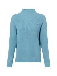 Marie Lund Sweter Kobiety Bawełna niebieski, L. Niebieskie swetry klasyczne damskie Marie Lund, l, z bawełny, bez kołnierzyka. Za 299.95 zł.