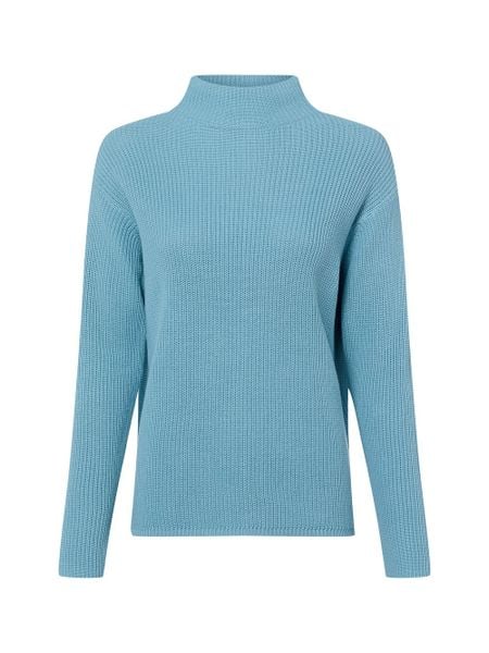 Marie Lund Sweter Kobiety Bawełna niebieski, L. Niebieskie swetry klasyczne damskie Marie Lund, l, z bawełny, bez kołnierzyka. Za 299.95 zł.