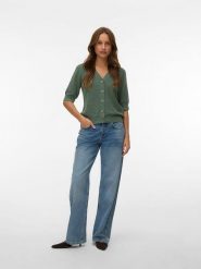 Vero Moda Kardigan w kolorze zielonym rozmiar: L. Zielone kardigany damskie Vero Moda, l, bez wzorów, z wiskozy. Za 82.99 zł.