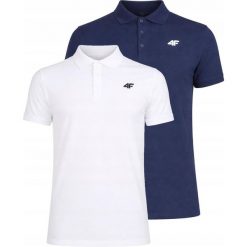 Koszulka polo dla mężczyzn 4F M0770 2-pak. Białe koszulki polo męskie Regatta, m, bez wzorów, z bawełny, bez ramiączek. Za 149.99 zł.