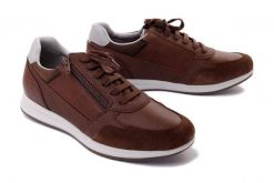 GEOX U35H5A OPTEK C0013 brown, półbuty męskie. Brązowe półbuty męskie Geox, bez zapięcia. Za 257.94 zł.