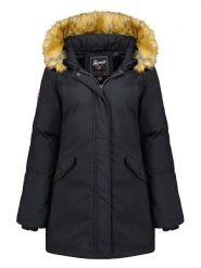 Geographical Norway Parka "Dinasty" w kolorze czarnym rozmiar: L. Czarne parki damskie Geographical Norway, l, bez wzorów. Za 184.89 zł.