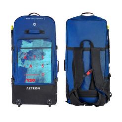 Plecak/torba na kółkach na sup kajak Aztron Altas Roller Bag 120l. Niebieskie plecaki męskie Aztron, bez wzorów, z nylonu. Za 429.00 zł.