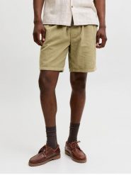 Jack & Jones Bermudy sztruksowe "Bill" w kolorze oliwkowym rozmiar: XL. Zielone szorty męskie Jack & Jones, bez wzorów, z bawełny. Za 103.37 zł.