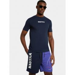 T-shirt męski Nautica Andrei. Niebieskie t-shirty męskie Nautica, m, bez wzorów, bez kołnierzyka. Za 199.00 zł.