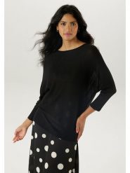 Aniston Sweter w kolorze czarnym rozmiar: 36. Czarne swetry klasyczne damskie Aniston, bez kołnierzyka. Za 48.28 zł.