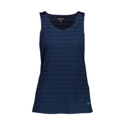 Damski tank top CMP. Niebieskie topy sportowe damskie CMP, xs, bez wzorów, z materiału, bez ramiączek. Za 182.50 zł.