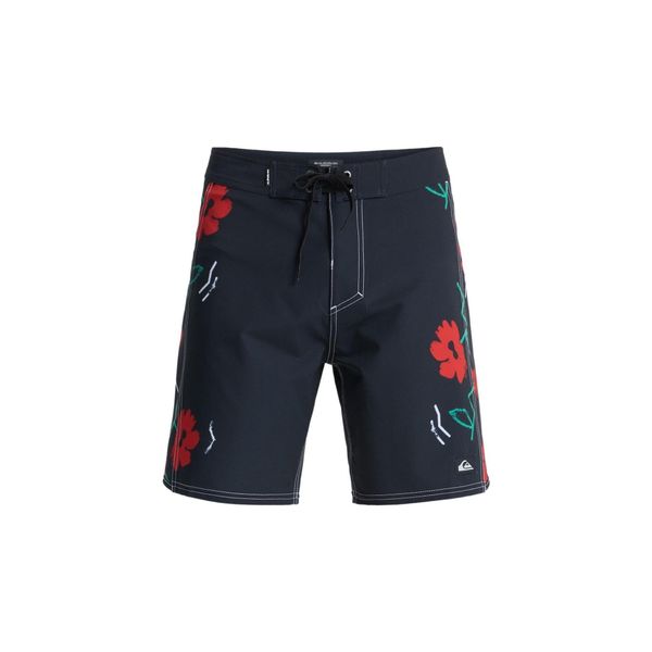 Spodenki boardshort dla Mężczyzn SURFSILK ARCH 18" Czarny. Czarne szorty męskie Quiksilver, z elastanu, bez kołnierzyka. Za 299.99 zł.