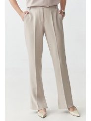 TATUUM Spodnie "Markiza" w kolorze beżowym rozmiar: 40. Brązowe spodnie materiałowe damskie Tatuum, bez wzorów, z materiału. Za 230.53 zł.