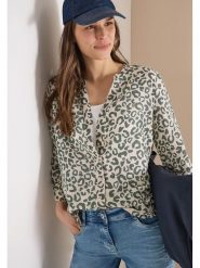 Cecil Bluzka w kolorze beżowo-oliwkowym rozmiar: XL. Brązowe bluzki damskie Cecil, xl, bez wzorów, bez kołnierzyka, bez ramiączek. Za 179.95 zł.