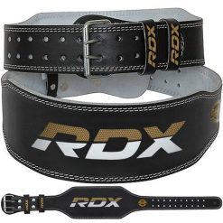 Skórzany pasek do ćwiczeń - średni. Białe paski męskie RDX SPORTS, bez wzorów, sportowe. Za 119.99 zł.