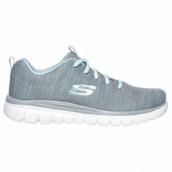 Obuwie Sportowe Damskie Skechers Graceful-Twisted Fortune Szary. Szare obuwie do biegania damskie Skechers. Za 318.00 zł.