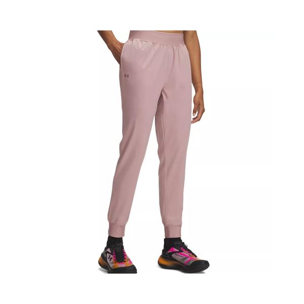 Spodnie dresowe Under Armour RIVAL HI RISE WVN. Czerwone spodnie sportowe damskie Under Armour, l, z dresówki, na fitness i siłownię. Za 282.10 zł.