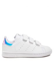 Adidas Sneakersy Stan Smith Cf C FX7539 Biały. Białe buty sportowe dziewczęce Adidas, bez wzorów, ze skóry, bez zapięcia. Za 179.99 zł.