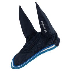 Krótka czapka dla konia BR Equitation Xcellence. Niebieskie czapki męskie BR, bez wzorów, sportowe. Za 159.00 zł.