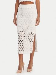 Fracomina Spódnica midi FR26SG4008K488R6 Écru Slim Fit. Spódniczki damskie Fracomina, l, bez wzorów, z bawełny, midi. Za 559.99 zł.