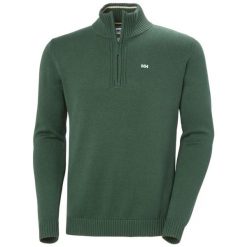 Sweter 1/2 zip Helly Hansen Smoegen. Zielone swetry męskie Helly Hansen, l, bez wzorów, z bawełny, bez kołnierzyka. Za 488.50 zł.