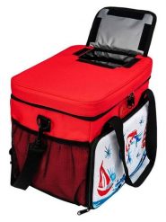 Anemoss Torba chłodząca "Lighthouse" w kolorze czerwonym - 18,5 l rozmiar: onesize. Czerwone torby męskie na ramię Anemoss, bez wzorów, z materiału, przez ramię. Za 52.99 zł.