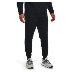 Spodnie fitness męskie Under Armour Armour Fleece Joggers. Czarne spodnie sportowe męskie Under Armour, z dresówki. Za 169.41 zł.