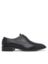 Calvin Klein Półbuty Slim Ess Oxford Lth HM0HM02274 Czarny. Czarne buty wizytowe męskie CALVIN KLEIN, ze skóry, bez zapięcia. Za 649.99 zł.