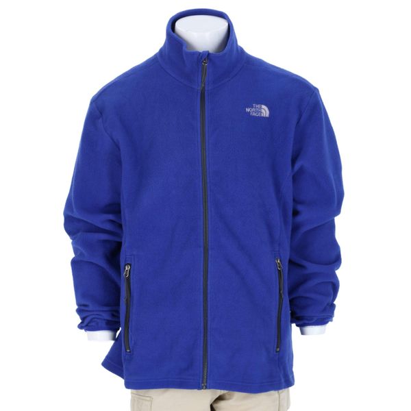 Męska retro niebieska polarowa kurtka TNF. Niebieskie kurtki męskie The North Face, l, bez wzorów, z polaru, retro, bez kaptura. Za 170.36 zł.