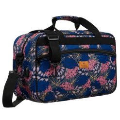 Torba podróżna Rovicky R-TL15608 print granatowy. Niebieskie torby podróżne damskie ROVICKY, bez wzorów. Za 59.99 zł.