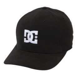 Czapka DC Shoes Cap Star Stretch Fit Hat, Dla obu płci. Czarne czapki męskie DC Shoes, bez wzorów, z bawełny, retro. Za 129.99 zł.