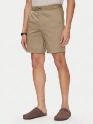 AMI Paris Szorty materiałowe HSO303.CO0103 Khaki Regular Fit. Brązowe szorty męskie AMI PARIS, z bawełny, bez kołnierzyka. Za 999.99 zł.