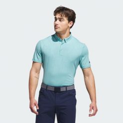 Koszulka Go-to Textured Polo. Zielone koszulki polo męskie Adidas, m, bez wzorów, bez ramiączek. Za 299.00 zł.