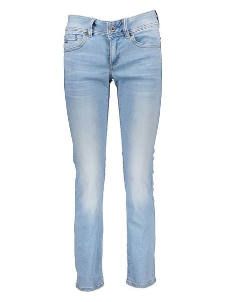 G-Star Dżinsy - Slim fit - w kolorze błękitnym rozmiar: W27/L32. Niebieskie jeansy damskie G-Star. Za 219.60 zł.