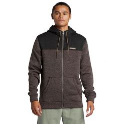 Bluza na zamek dla Mężczyzn KELLER BLOCK. Brązowe bluzy z kapturem męskie Quiksilver, m, z materiału. Za 379.00 zł.