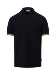 Joop Jeans dzianinowa koszulka polo Mężczyźni Bawełna (100%) niebieski, S. Niebieskie koszulki polo męskie Joop! Jeans, na lato, m, bez wzorów, z bawełny, bez ramiączek. Za 399.95 zł.