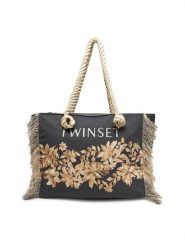 TWINSET Torebka 251LB7AAA Czarny. Czarne torebki klasyczne damskie Twinset, bez wzorów, z materiału, bez dodatków. Za 399.99 zł.