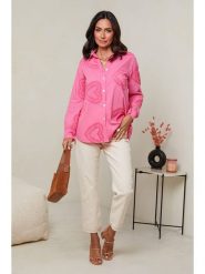 Le Monde du Lin Lniana bluzka w kolorze różowym rozmiar: 38/40. Różowe bluzki damskie Le Monde du Lin, bez wzorów, ze lnu, bez kołnierzyka, bez ramiączek. Za 121.99 zł.